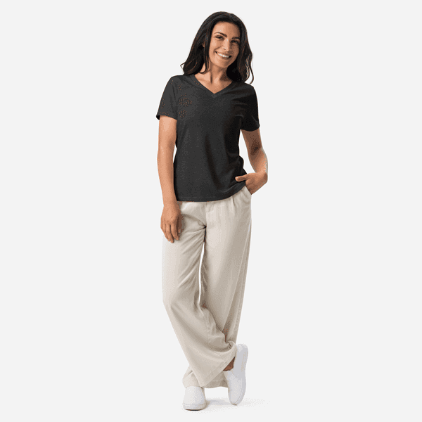 Women's Relaxed V-Neck T-Shirt | Bella Canvas 6405CVC