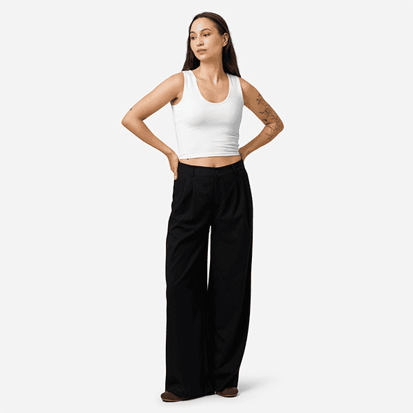 All-Over Print Cotton Crop Top