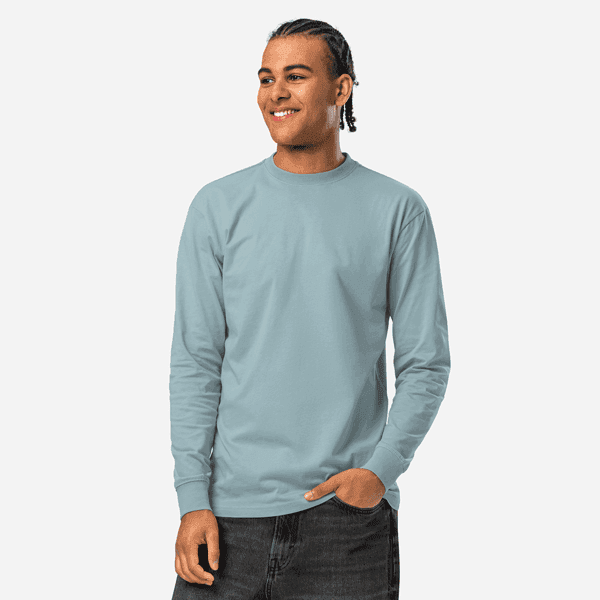 Men's Heavyweight Long Sleeve T-Shirt | Cotton Heritage MC1186