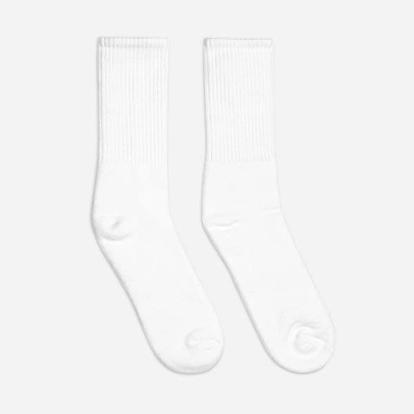 Embroidered Crew Socks | SOCCO SC200