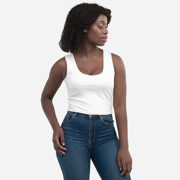 All-Over Print Crop Top