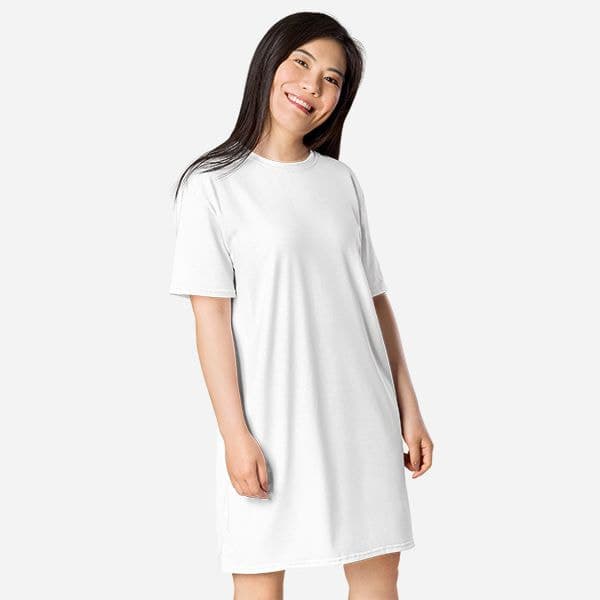 All-Over Print T-Shirt Dress