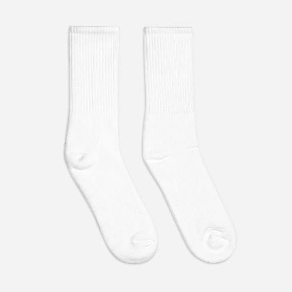 Embroidered Crew Socks | SOCCO SC200