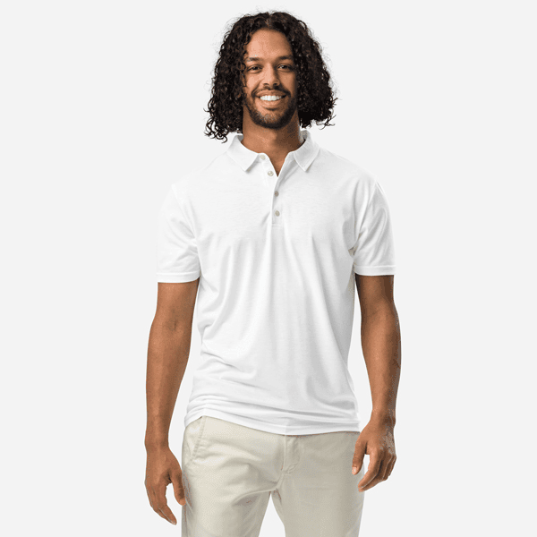 Men's All-Over Print Slim Fit Polo Shirt