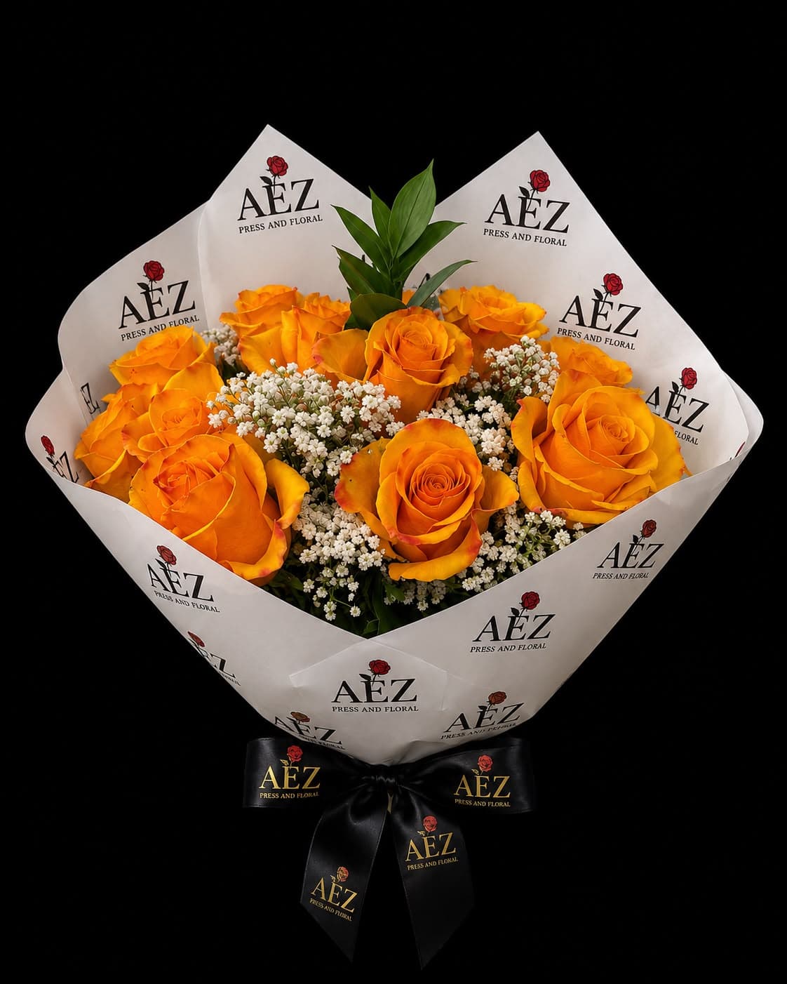 Autumn Blaze Rose Bouquet