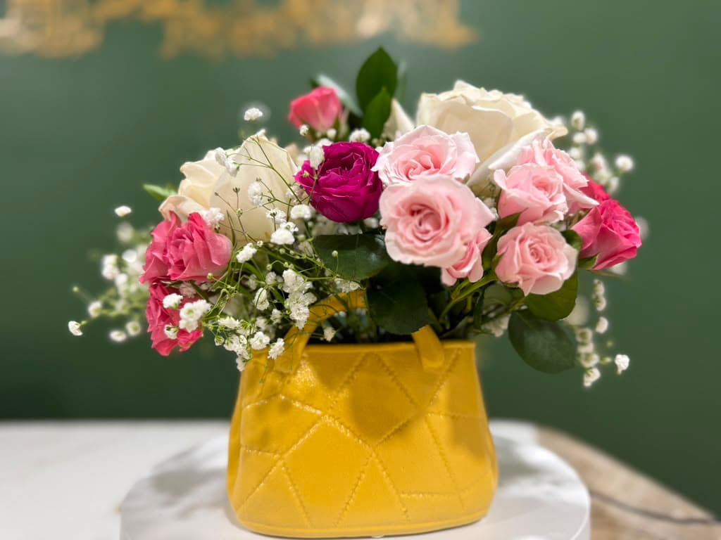 Blush Rose Garden Tote