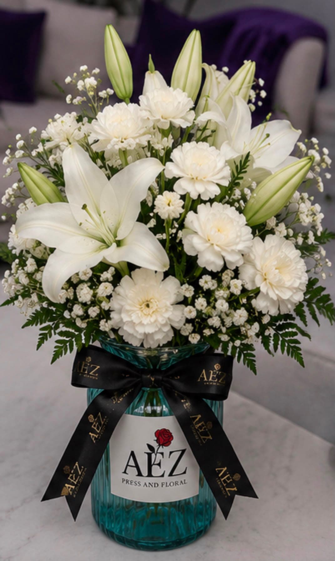 Pure Grace Lily & Carnation Jar