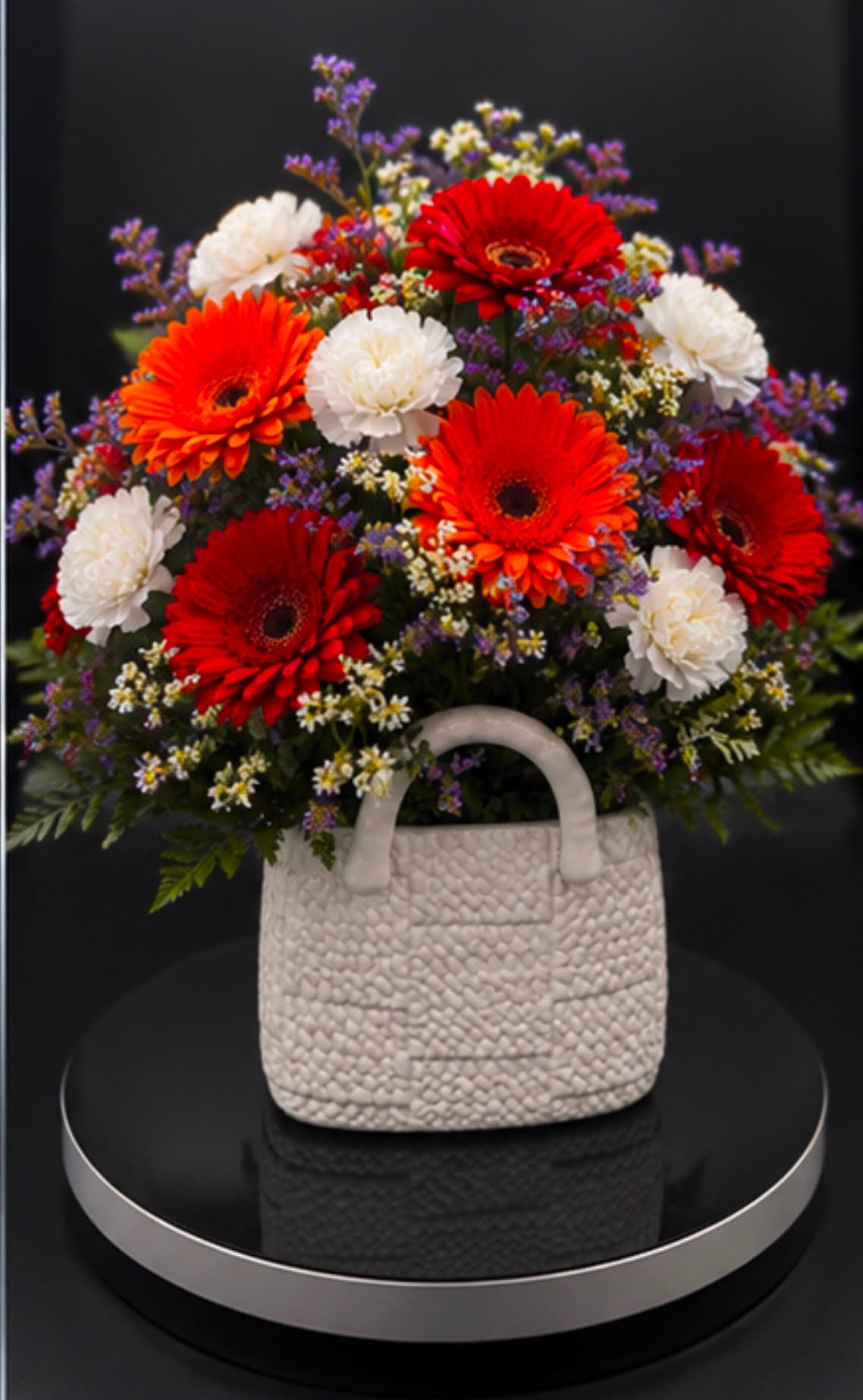 Sunset Gerbera Basket