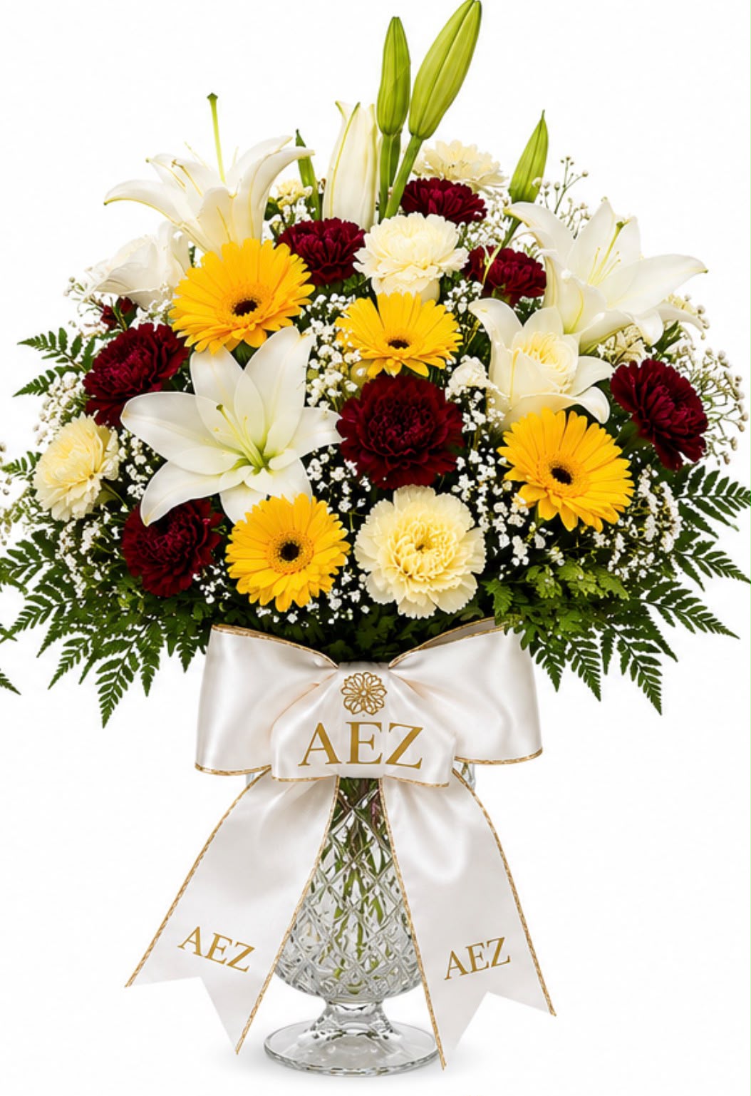 Bright garden bouquet for a milestone birthday
